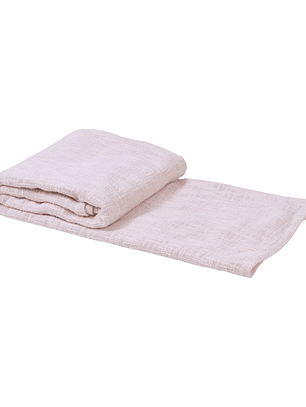 Manta Algodón Tejido 130x160 cm Rosado