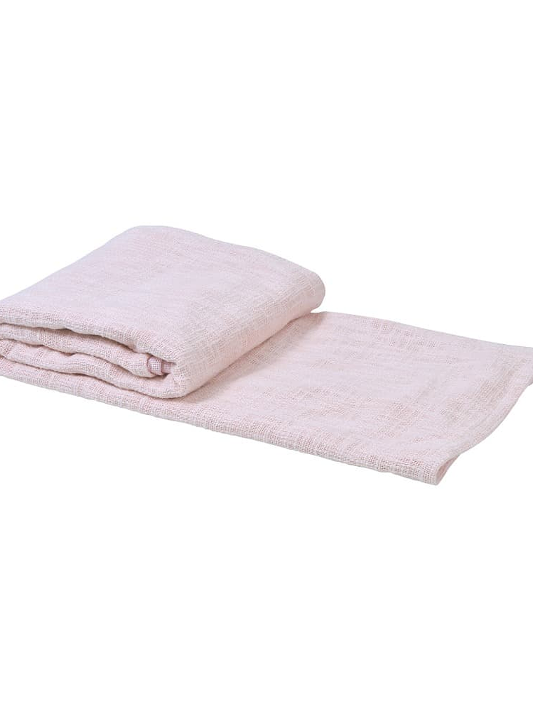 Manta Algodón Tejido 130x160 cm Rosado 1