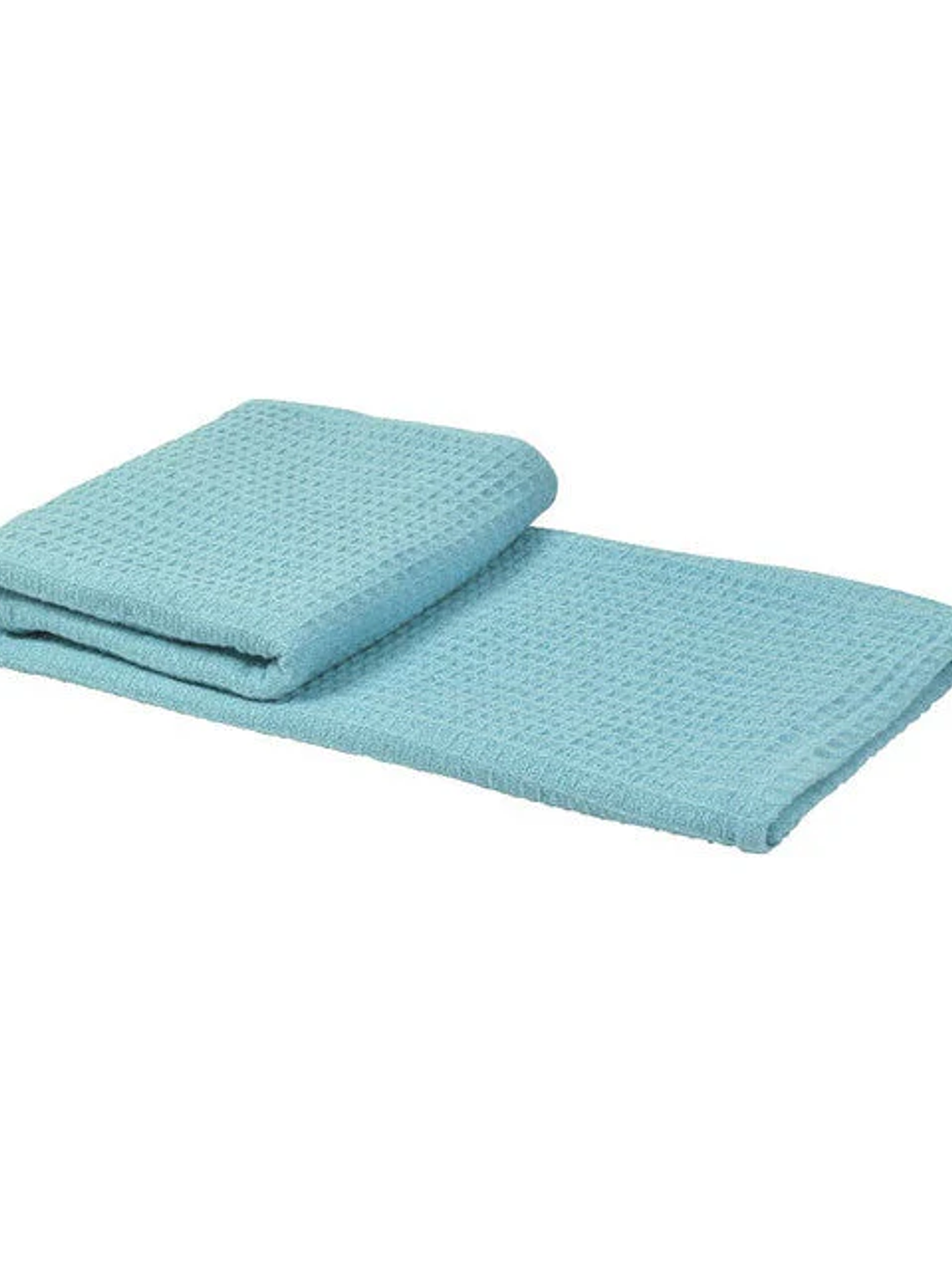 Manta Algodón Tejido 130x160 cm Turquesa 1