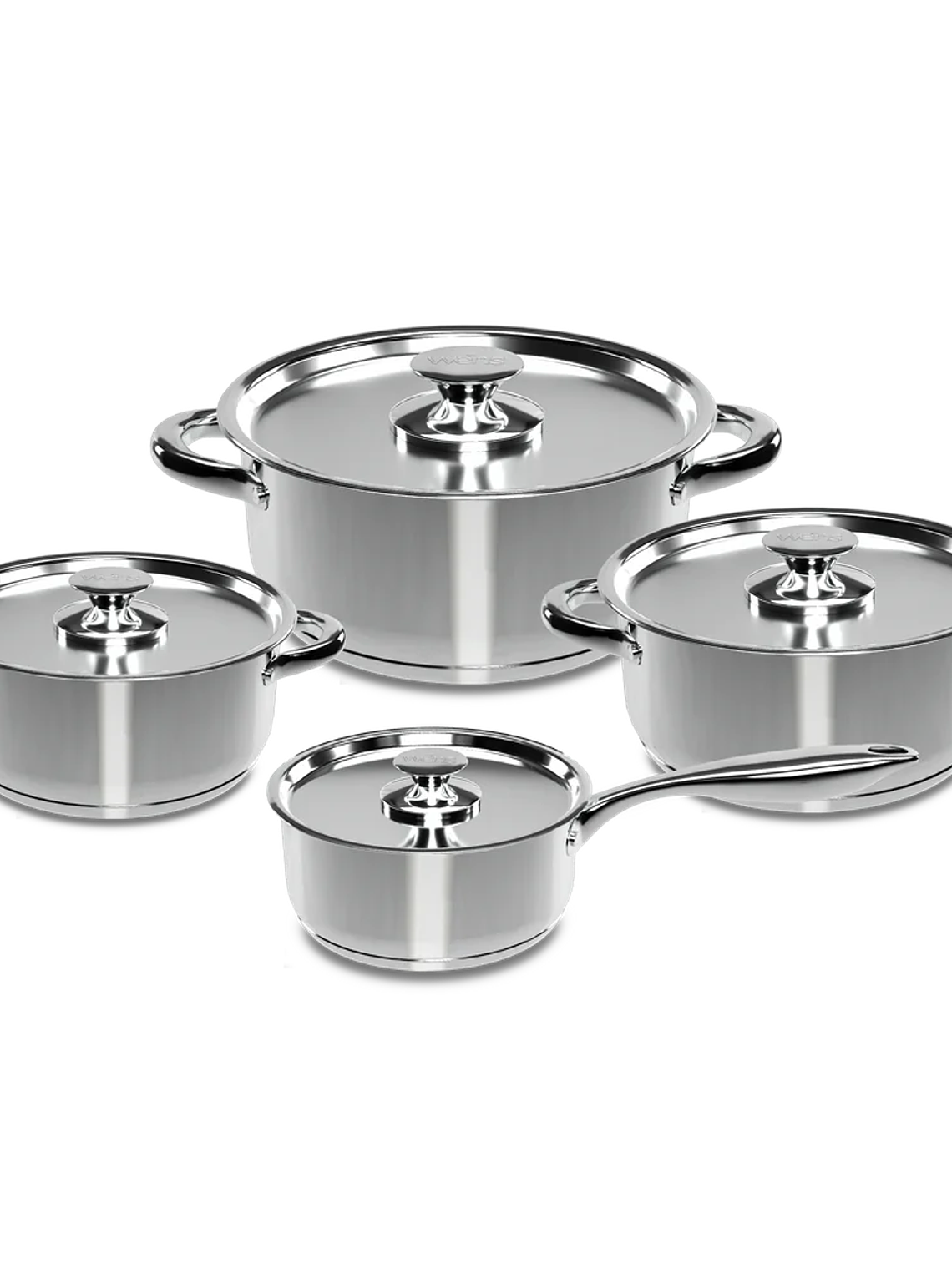 Batería de cocina 8 piezas Acero 460-8SS 1