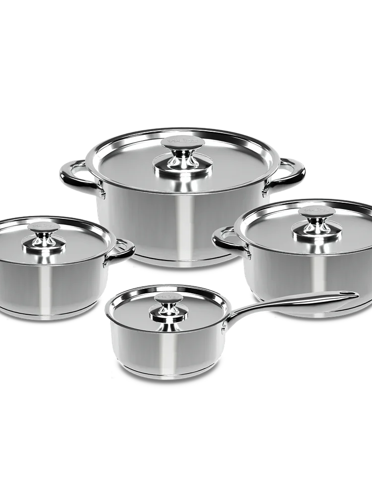 Batería de cocina 8 piezas Acero 460-8SS 1