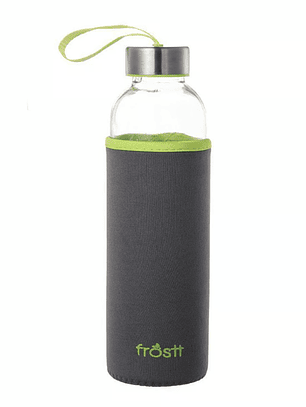 Botella de vidrio Frostt 500 ml + funda colores (Venta exclusiva en local)