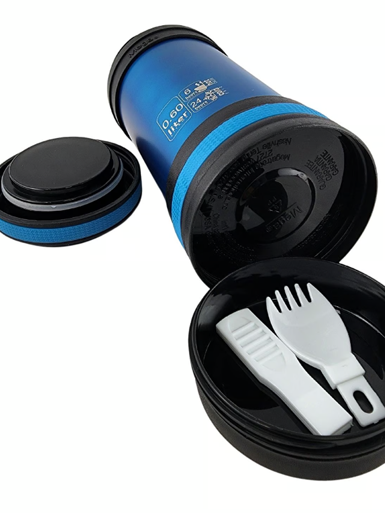 Termo Mega Maxx 600 ml Comidas Metálico Acero Inoxidable 2