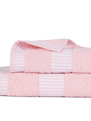 Set 2 Toallas Egyptia 460 grs 70x140/45x90cms Rosada