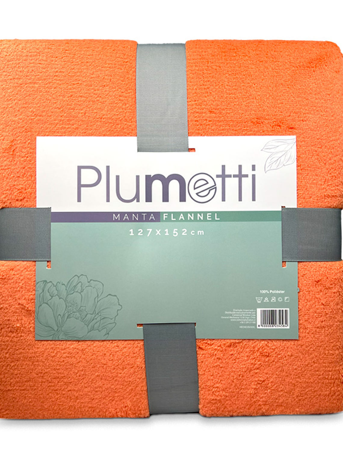 Manta Flannel Plumetti 127x152 - Salmón 1