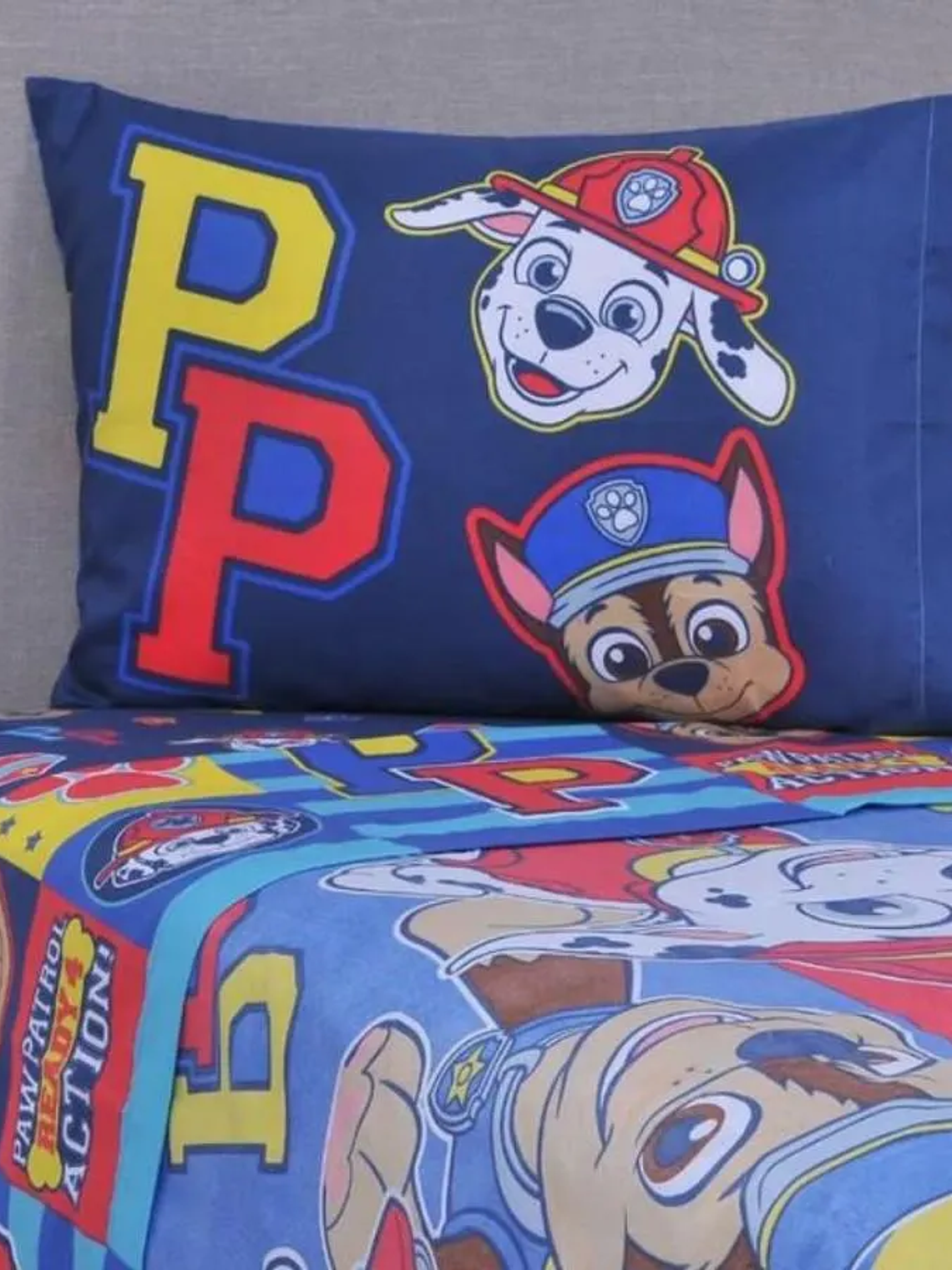 Sábana Single Infantil - Paw Patrol Niño Action 1