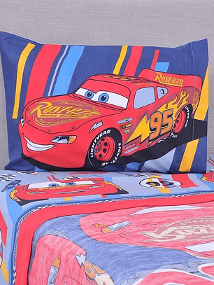 Sábana Single Infantil - Cars Lighthing McQueen