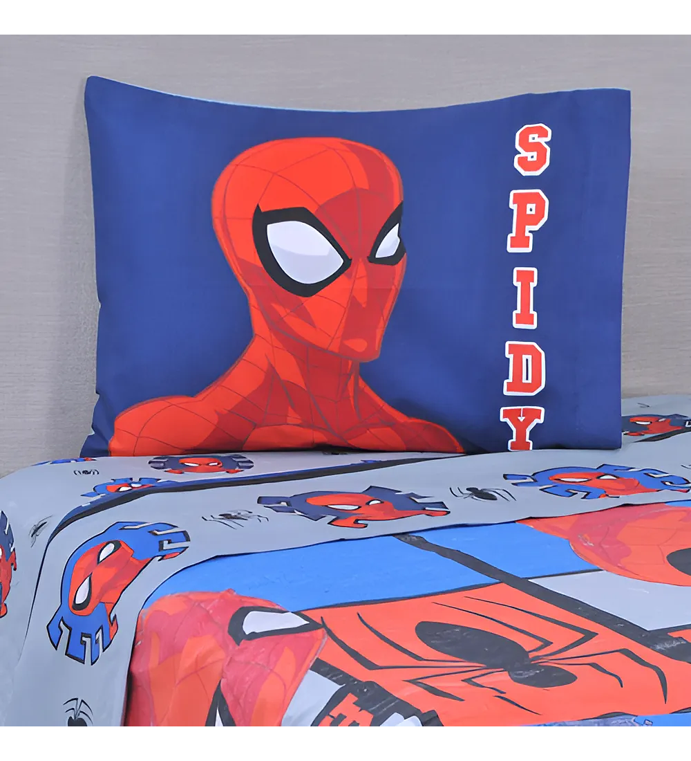 Sábana Single Infantil - Spiderman Spidy