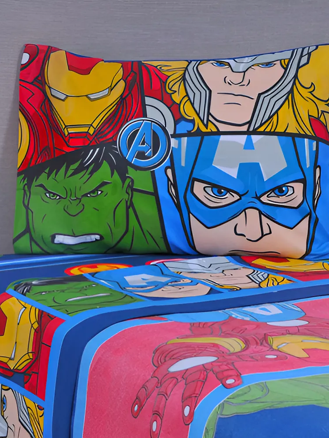 Sábana Single Infantil - Avengers 1