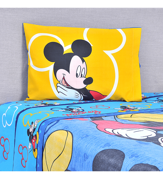Sábana Single Infantil - Mickey Mouse