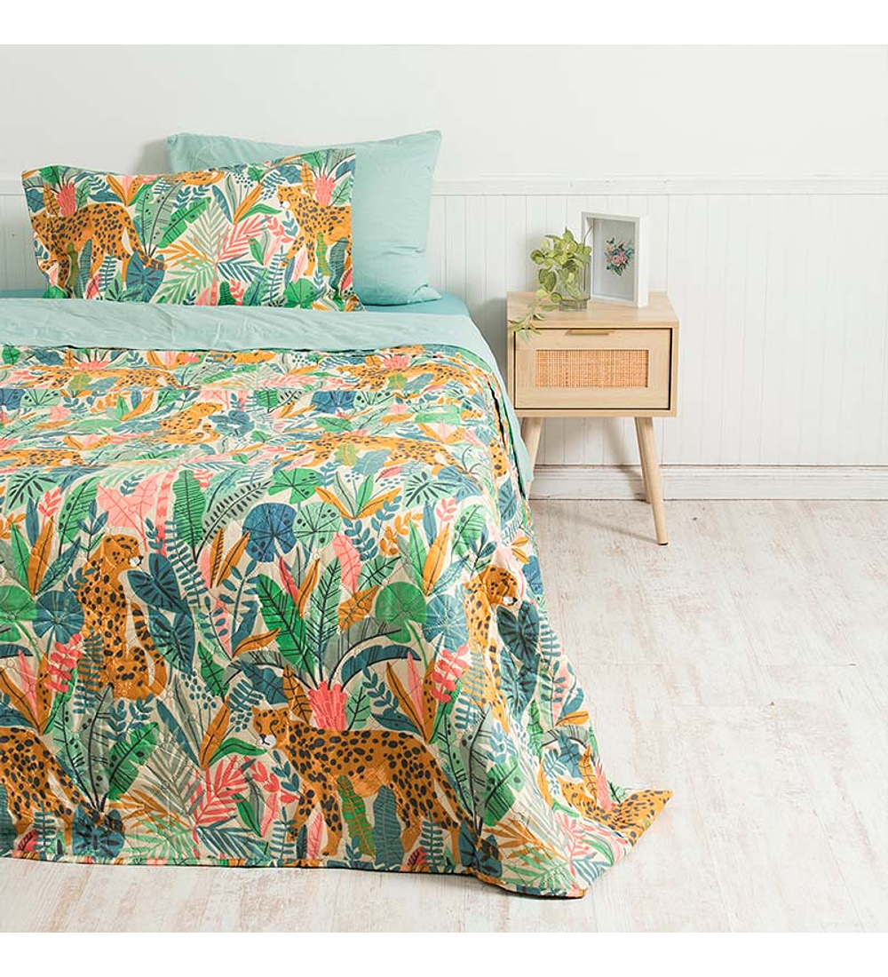 Quilt + Sábana Estampado KING / Assa