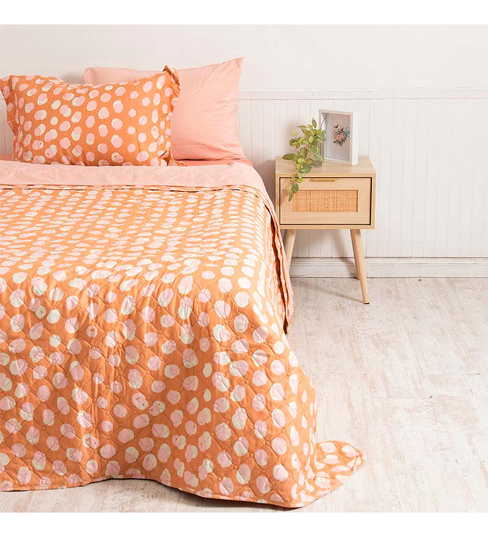 Quilt + Sábana Estampado KING / Dots