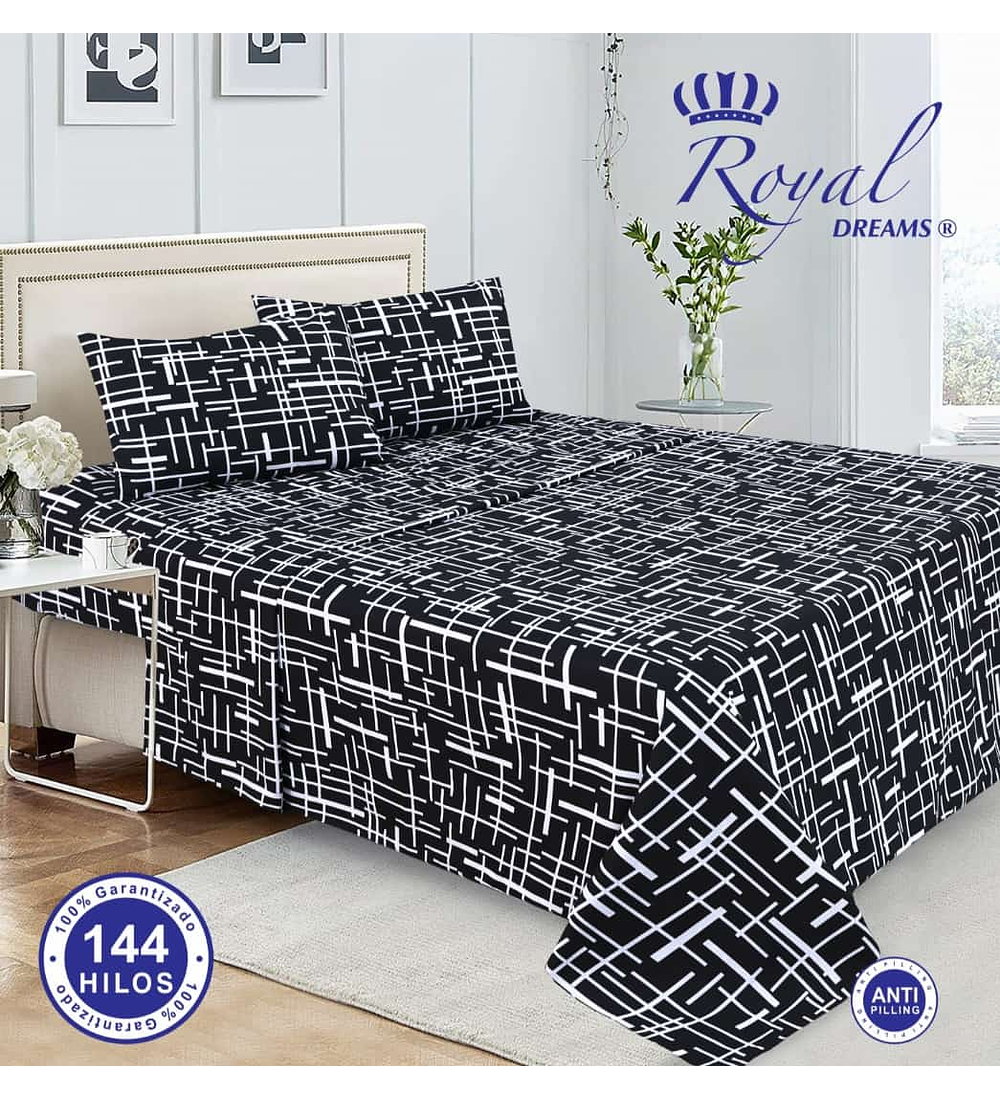 Sábana 1.5P Royal Dreams  (144 hilos) 