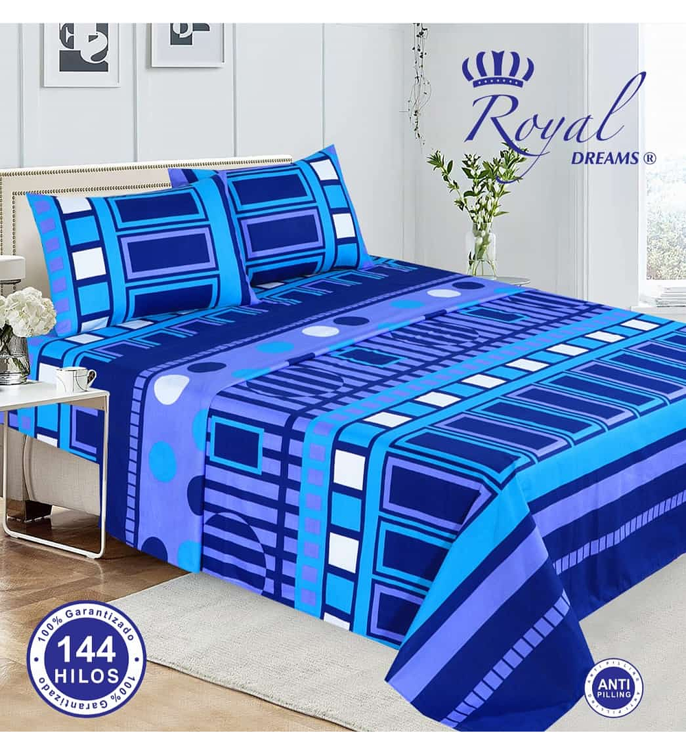 Sábana 1.5P Royal Dreams  (144 hilos) 
