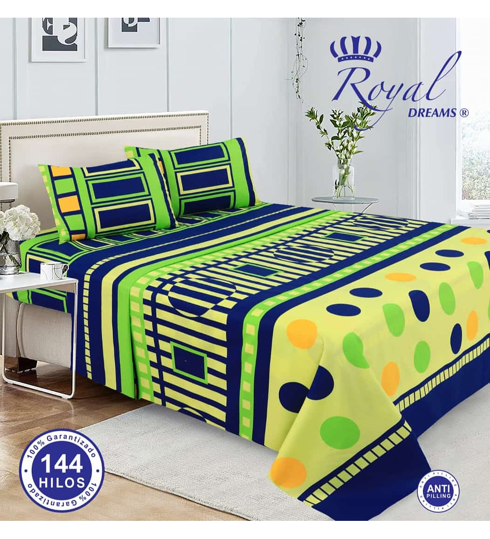 Sábana 1.5P Royal Dreams  (144 hilos) 