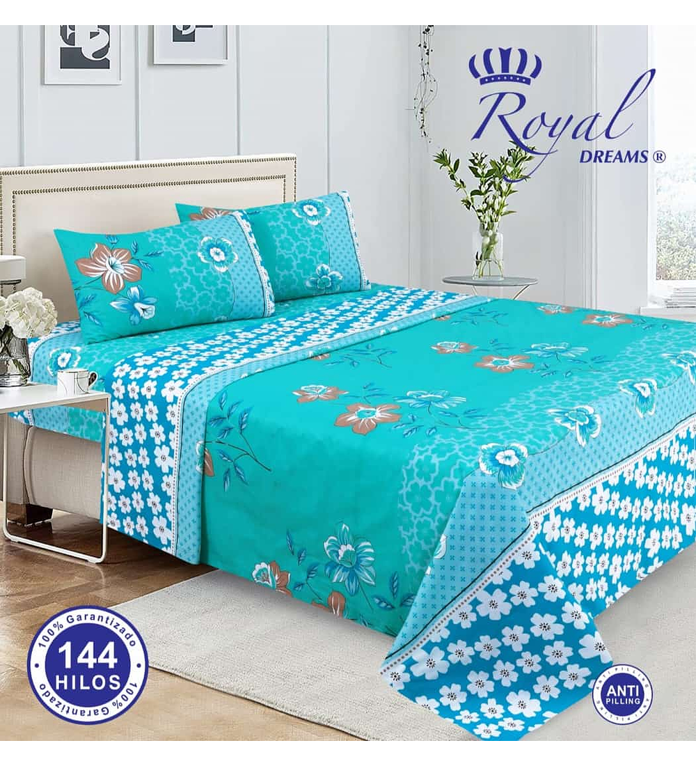 Sábana 2P Royal Dreams  (144 hilos) 