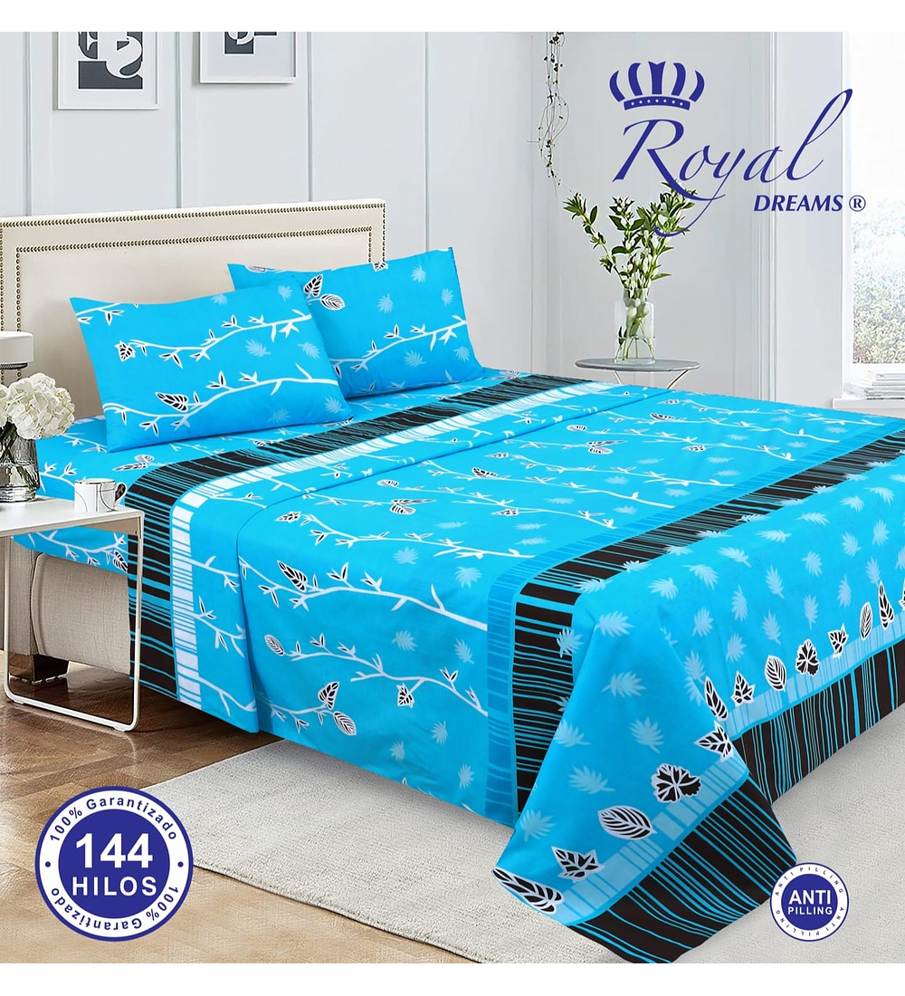 Sábana 2P Royal Dreams  (144 hilos) 