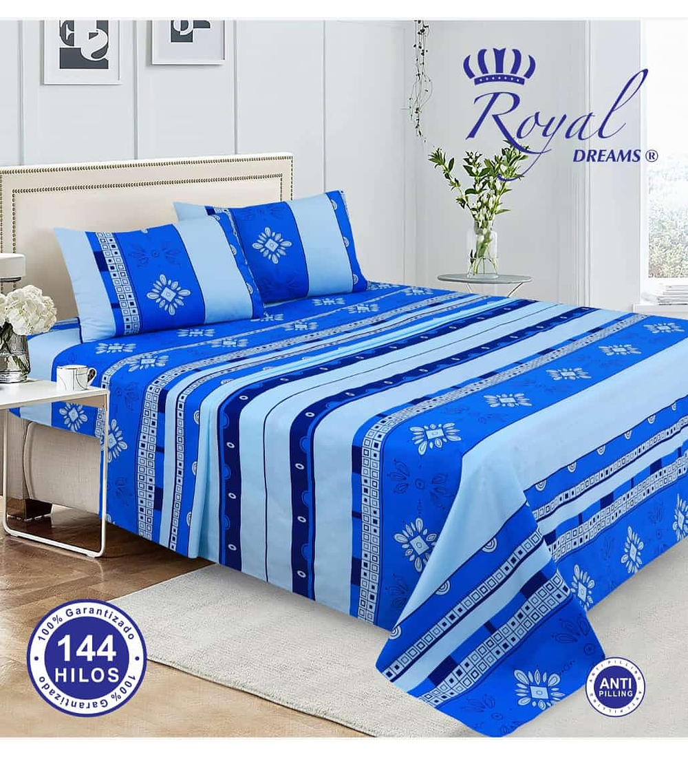 Sábana 2P Royal Dreams  (144 hilos) 