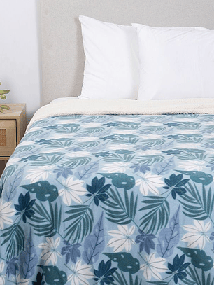 Frazada KING Polar Sherpa Estampado Petunia