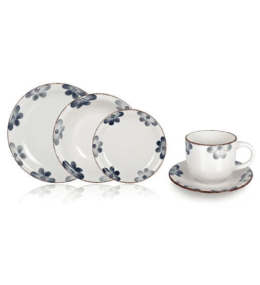 Juego de Vajilla 30 Piezas Cerámica Hallen - Sophie