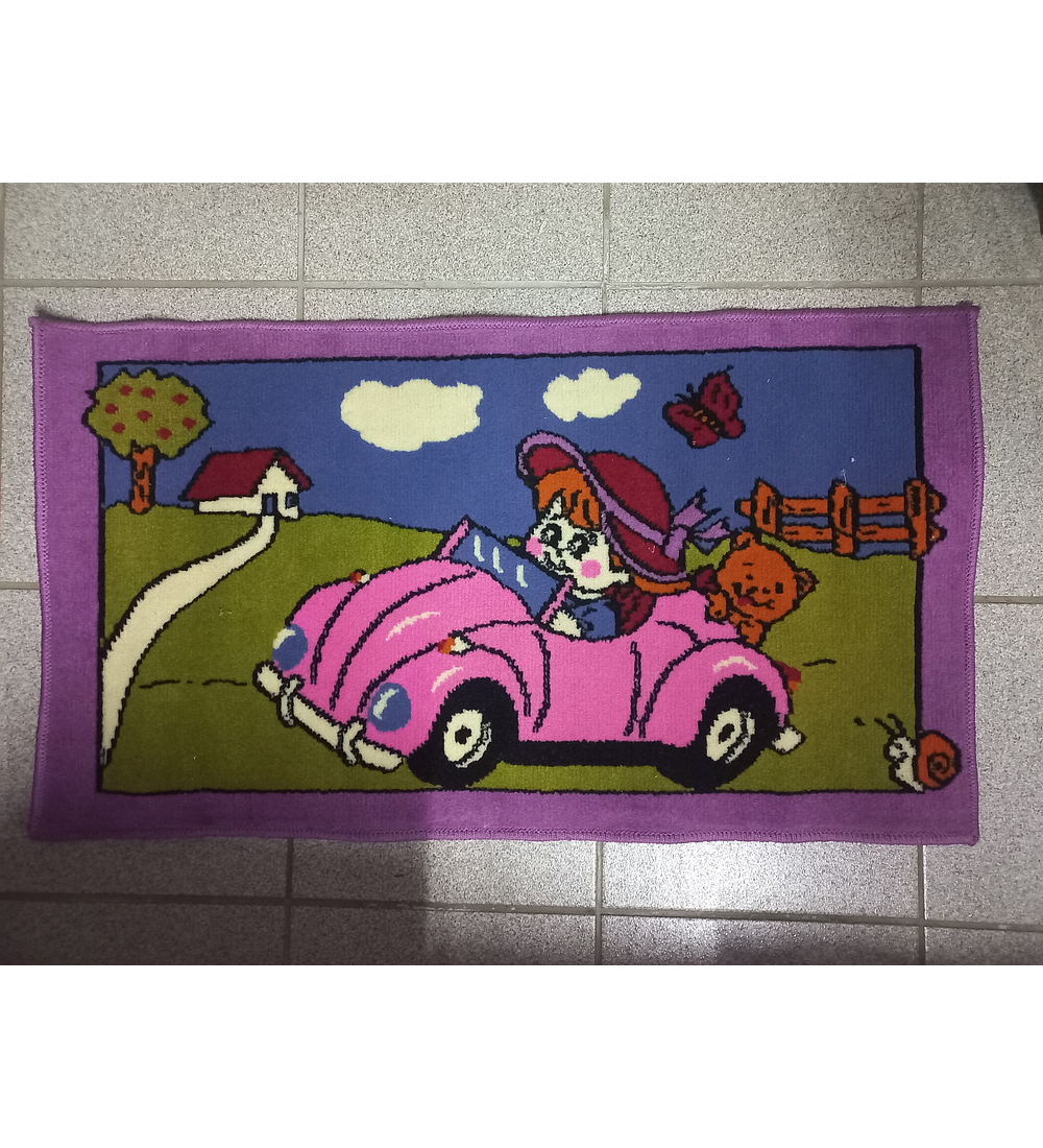 Bajada Cama Infantil - Niña Auto (54x98 cms)