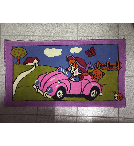 Bajada Cama Infantil - Niña Auto (54x98 cms)