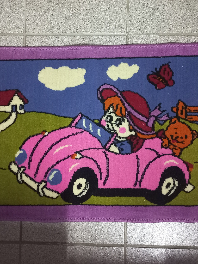 Bajada Cama Infantil - Niña Auto (54x98 cms) 1
