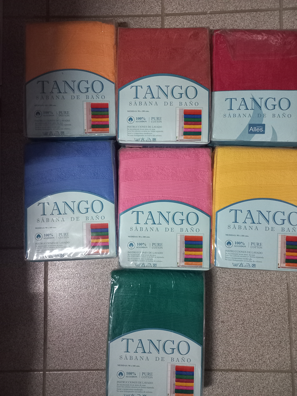 Sábana de Baño Tango 100% algodón (90x180cms)  1