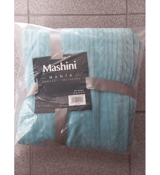 Manta Emboss 130x160 cm Turquesa