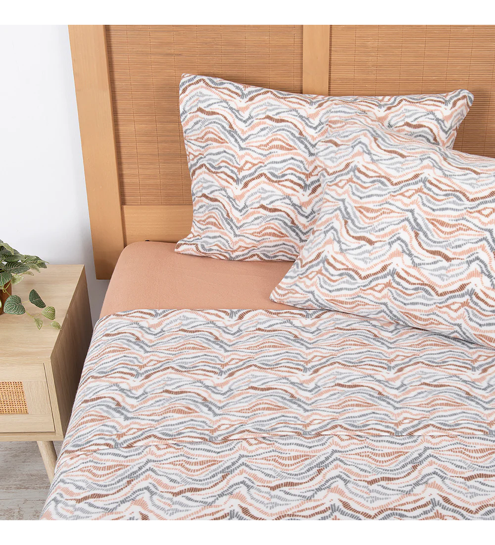 Sábana Polar Estampado KING Rapel