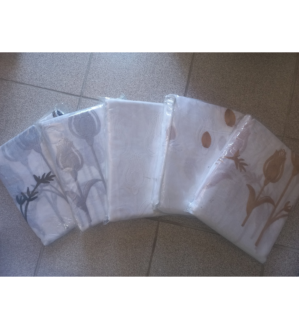 Visillos con diseño (1.50 x 2.20 mts) - Tulipán