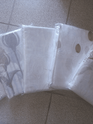 Visillos con diseño (1.50 x 2.20 mts) - Tulipán