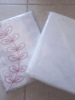 Visillos con diseño (1.50 x 2.20 mts) - Enredadera