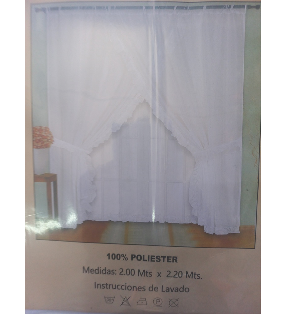 Visillos con diseño (1.50 x 2.20 mts) - Románticos