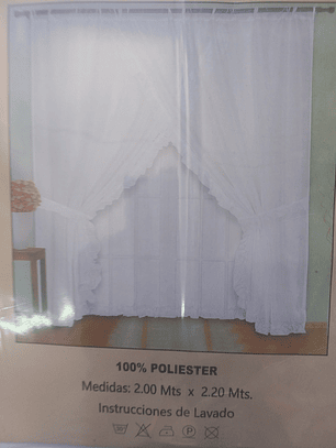 Visillos con diseño (1.50 x 2.20 mts) - Románticos