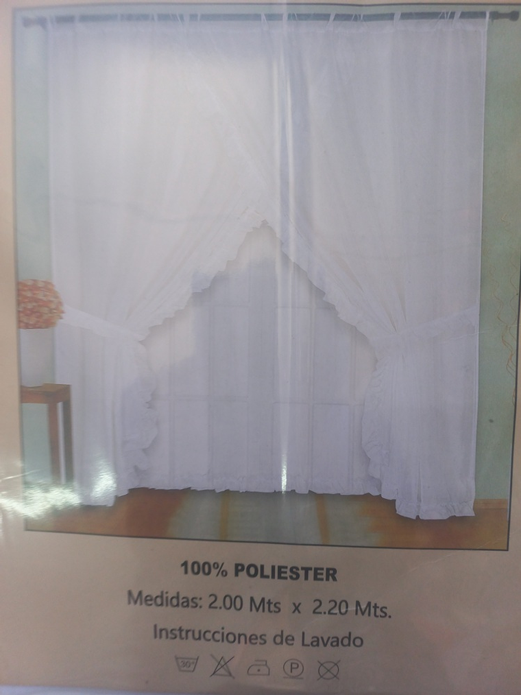 Visillos con diseño (1.50 x 2.20 mts) - Románticos 1