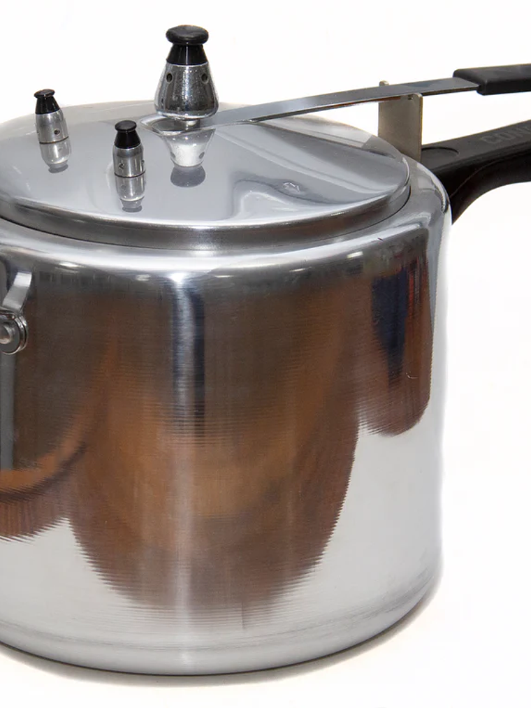 Olla Presión aluminio pulido con mango 1