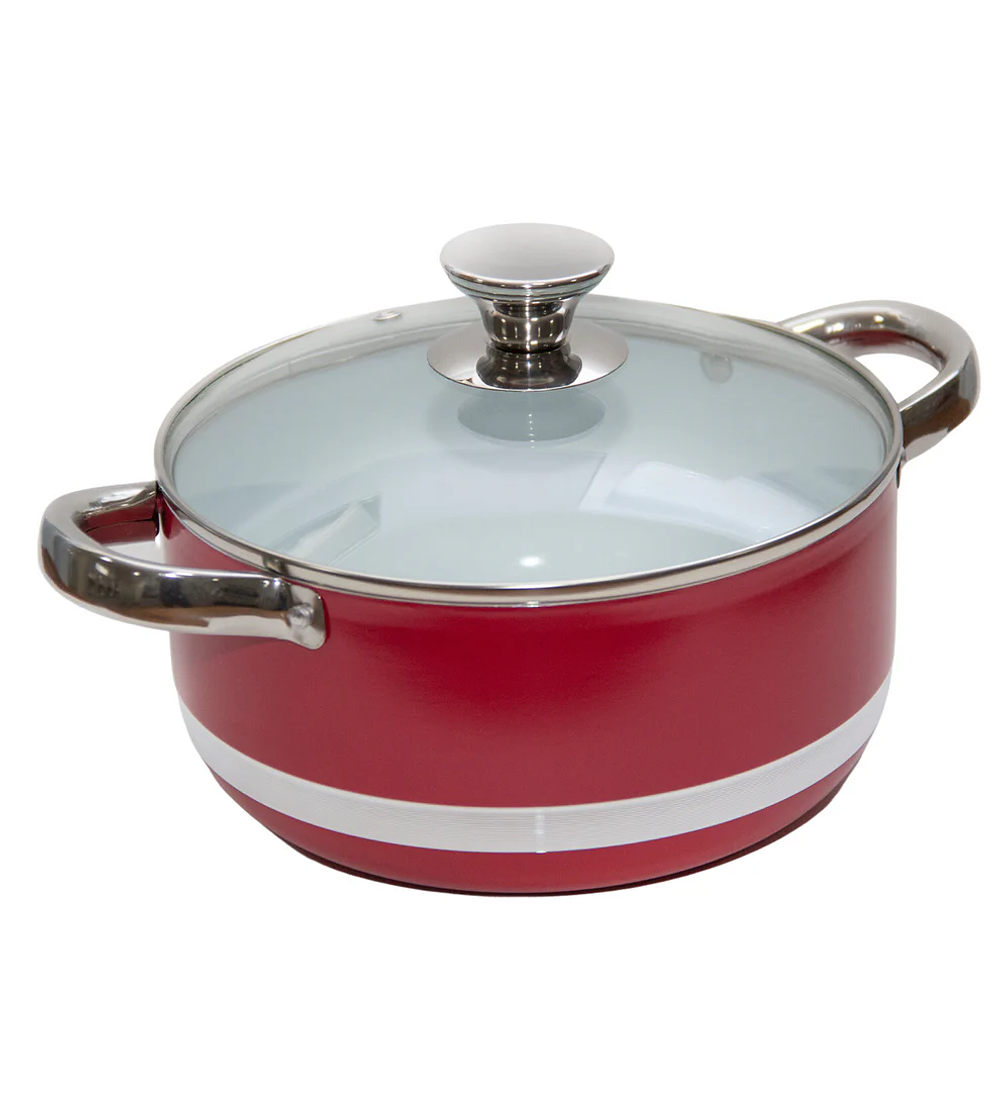 Cacerola con asa Cerámico Rojo