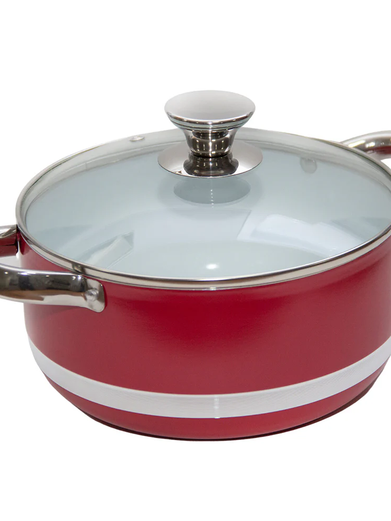 Cacerola con asa Cerámico Rojo 1