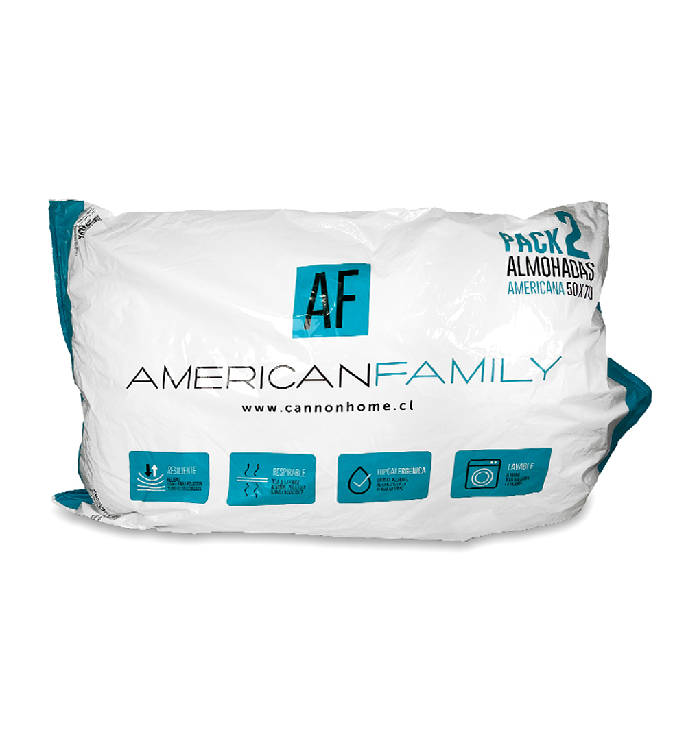 Pack 2 Almohadas American Family (50x70 cm)