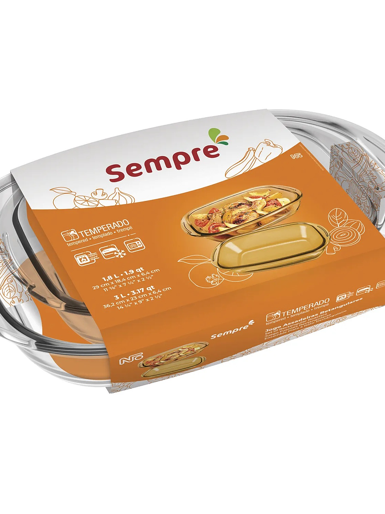 Set 2 Fuentes Rectangulares Sempre NADIR (Venta exclusiva en local) 1