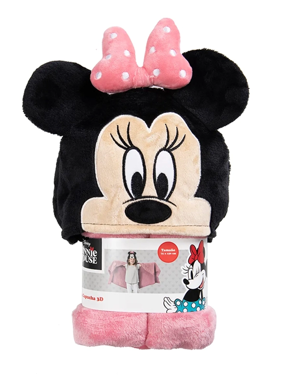 Manta con Capucha - Minnie Mouse 1