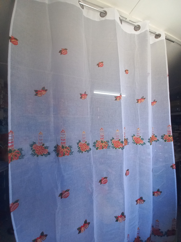 Visillos Navideños (1.50 x 2.20 mts) - Variedad de Diseños 1