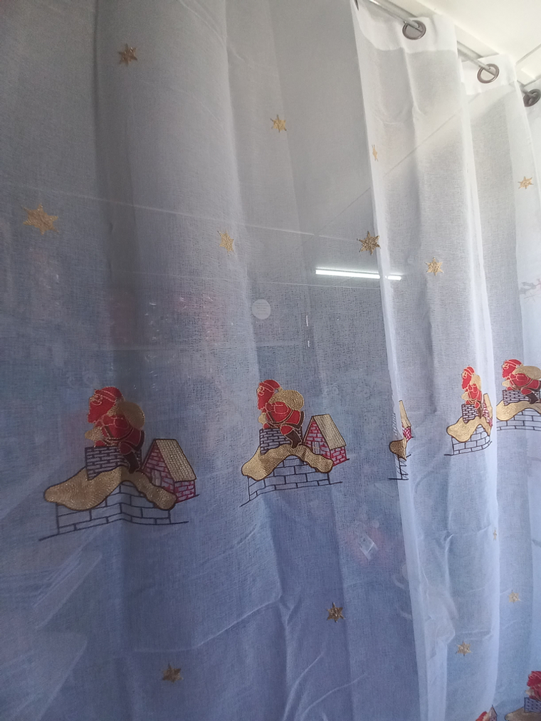 Visillos Navideños (1.50 x 2.20 mts) - Variedad de Diseños 4