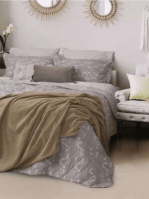 Quilt 1.5 Plazas Portugal Estampado Lilium