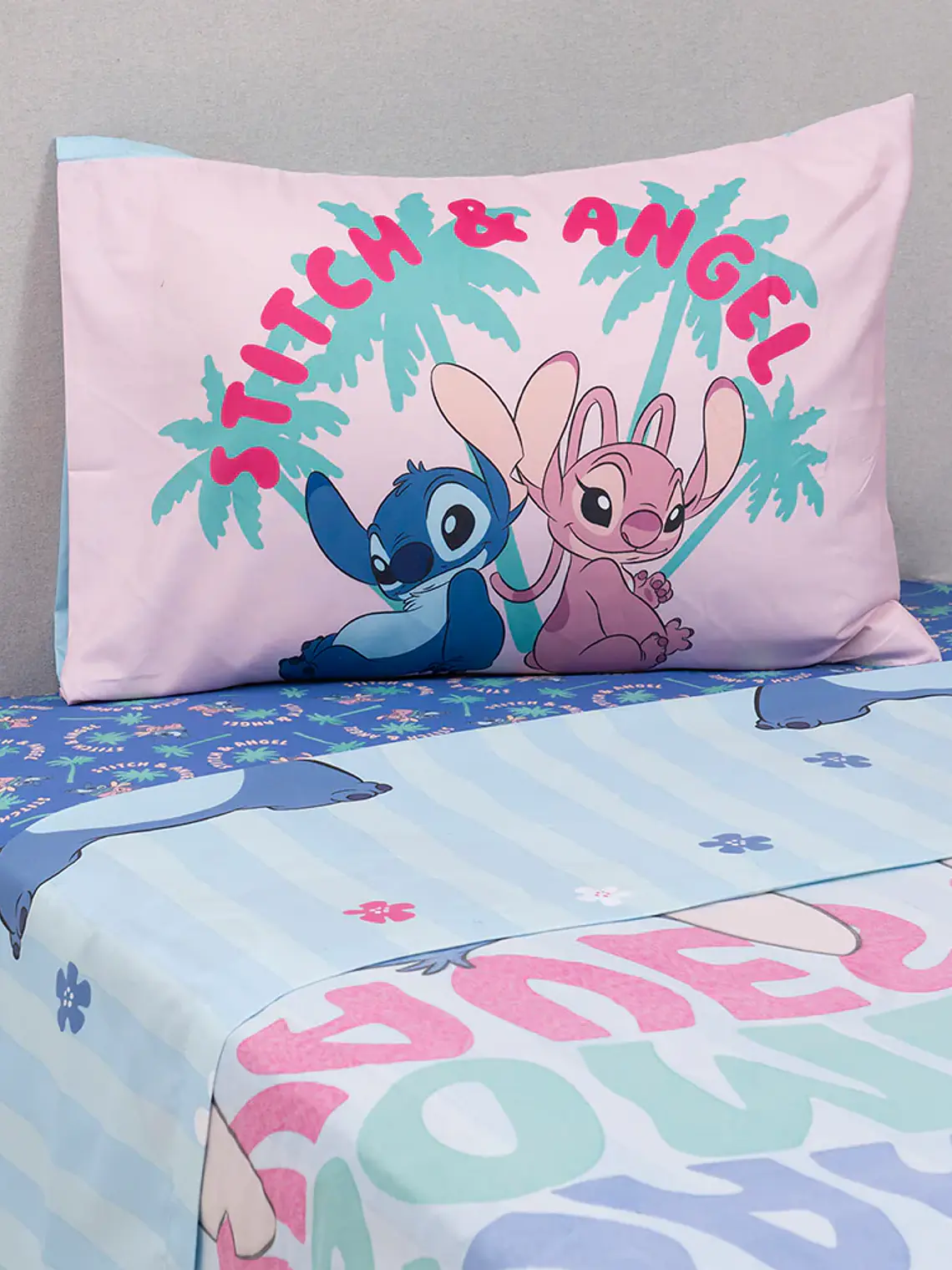 Sábana Single Infantil - Stitch Fluffy 1