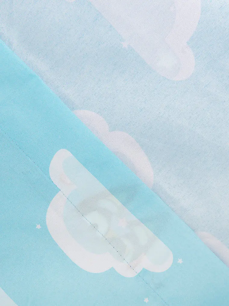 Sábana Single Infantil - Bluey Nubes 2