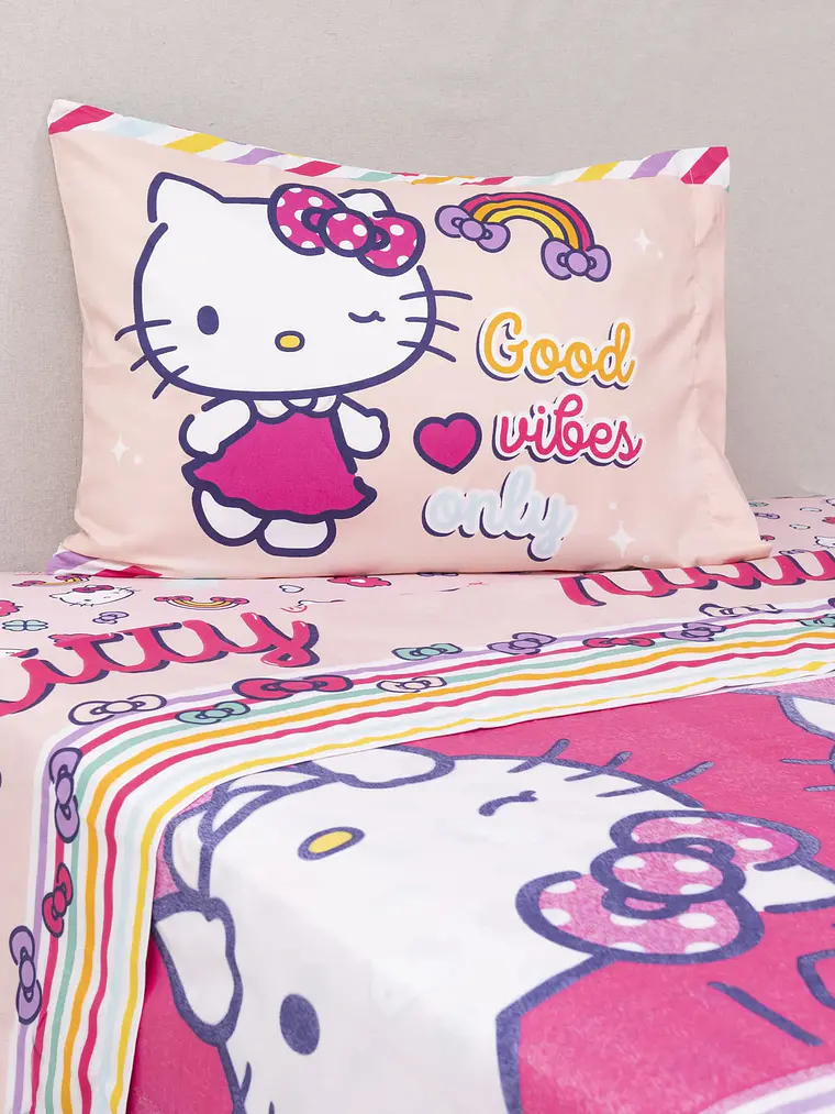 Sábana Single Infantil - Kitty Sparkle 1