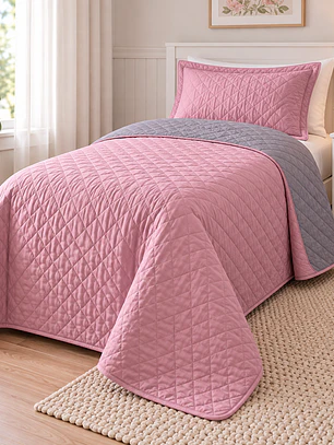 Quilt 1.5 Plazas Bicolor Ultrasónico (variedad colores)
