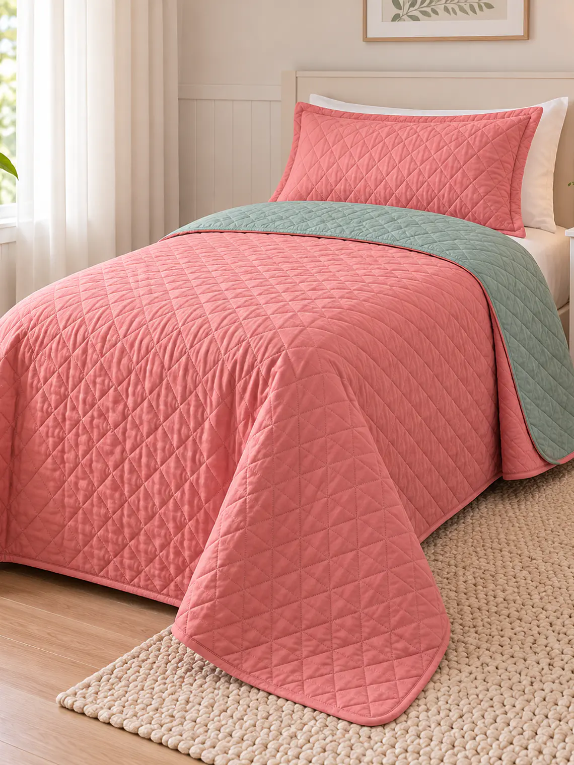 Quilt 1.5 Plazas Bicolor Ultrasónico (variedad colores) 4